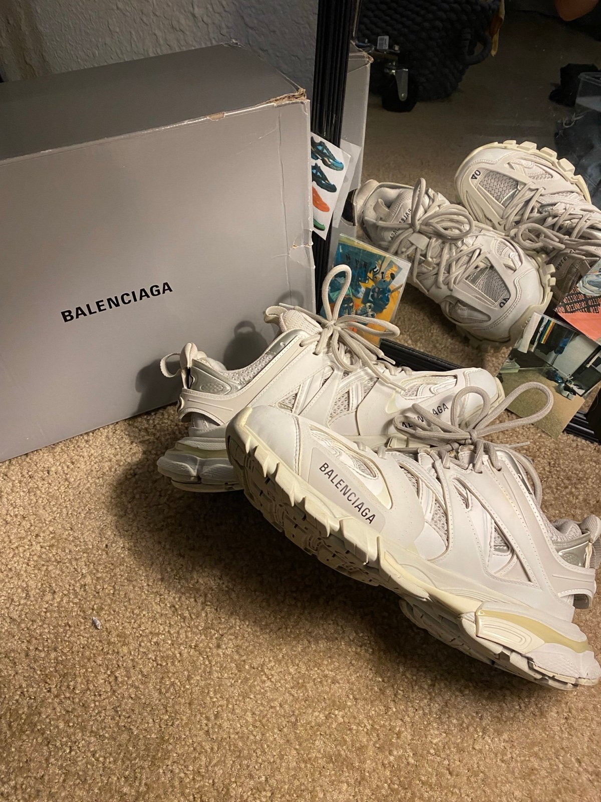 Balenciaga track 1 white Size 7