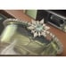 Macy's Silver Tone CZ Chip Blue Star Snowflake Adjustable Tennis Bracelet NWOT