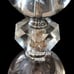 Crystal Mantle Lamp LARGE Chandelier Boudoir HEAVY Etched Floral Vintage Witchy.