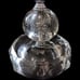 Crystal Mantle Lamp LARGE Chandelier Boudoir HEAVY Etched Floral Vintage Witchy.