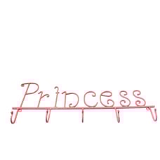 Princess Hanging Hooks Shelf Pink Girls Room 22 22 in Girly Feminine Coat Hat