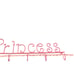 Princess Hanging Hooks Shelf Pink Girls Room 22 22 in Girly Feminine Coat Hat