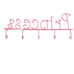 Princess Hanging Hooks Shelf Pink Girls Room 22 22 in Girly Feminine Coat Hat