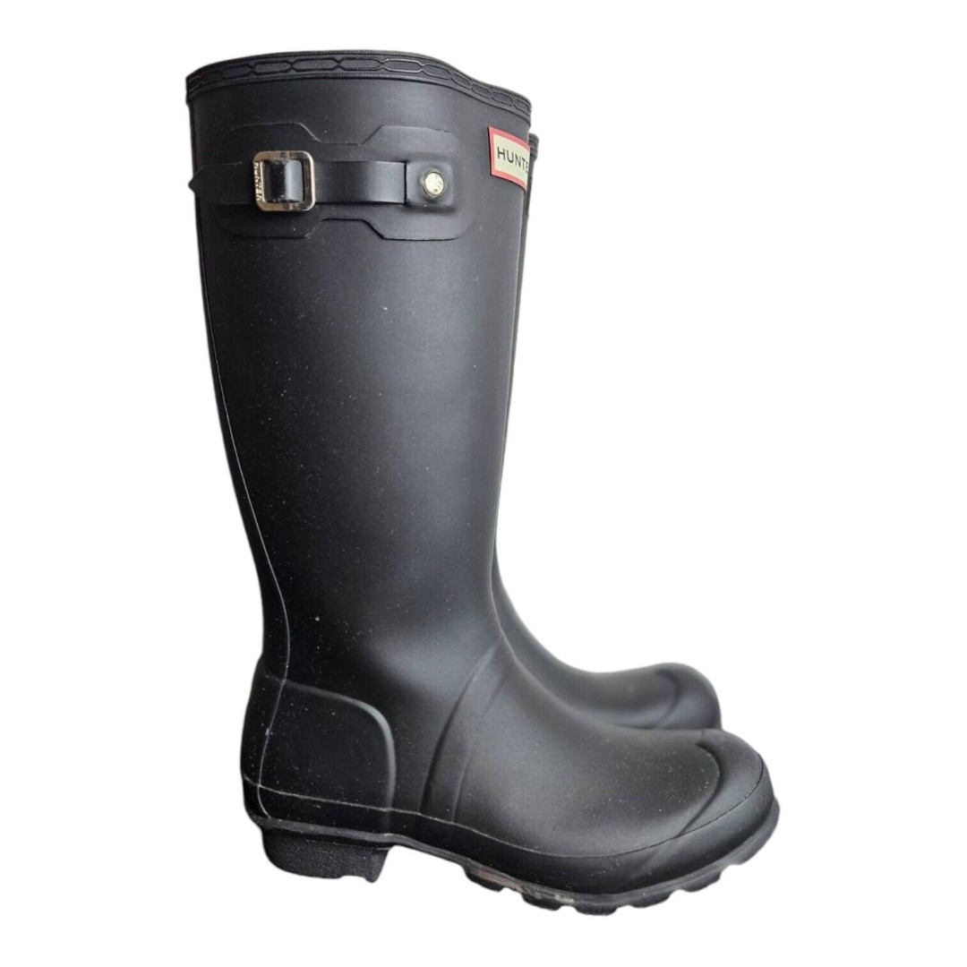 Hunter Original Kids Matte Rain Boots JFT6000RMA Black Size 6G/5B Tall