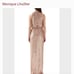 ML Monique Lhuillier Rose Gold Gown