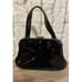 Md Century Vntage Black Patent Handbag