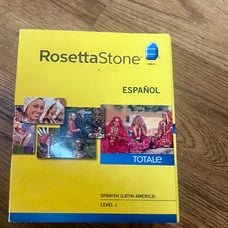 New Rosetta Stone Espanol Version 4 Spanish Level 1 Audio Companion & Headset