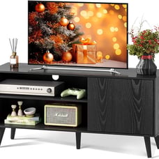 TV Stand for 55 Inch TVs, Entertainment Center with Storage Cabinet