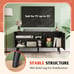 TV Stand for 55 Inch TVs, Entertainment Center with Storage Cabinet