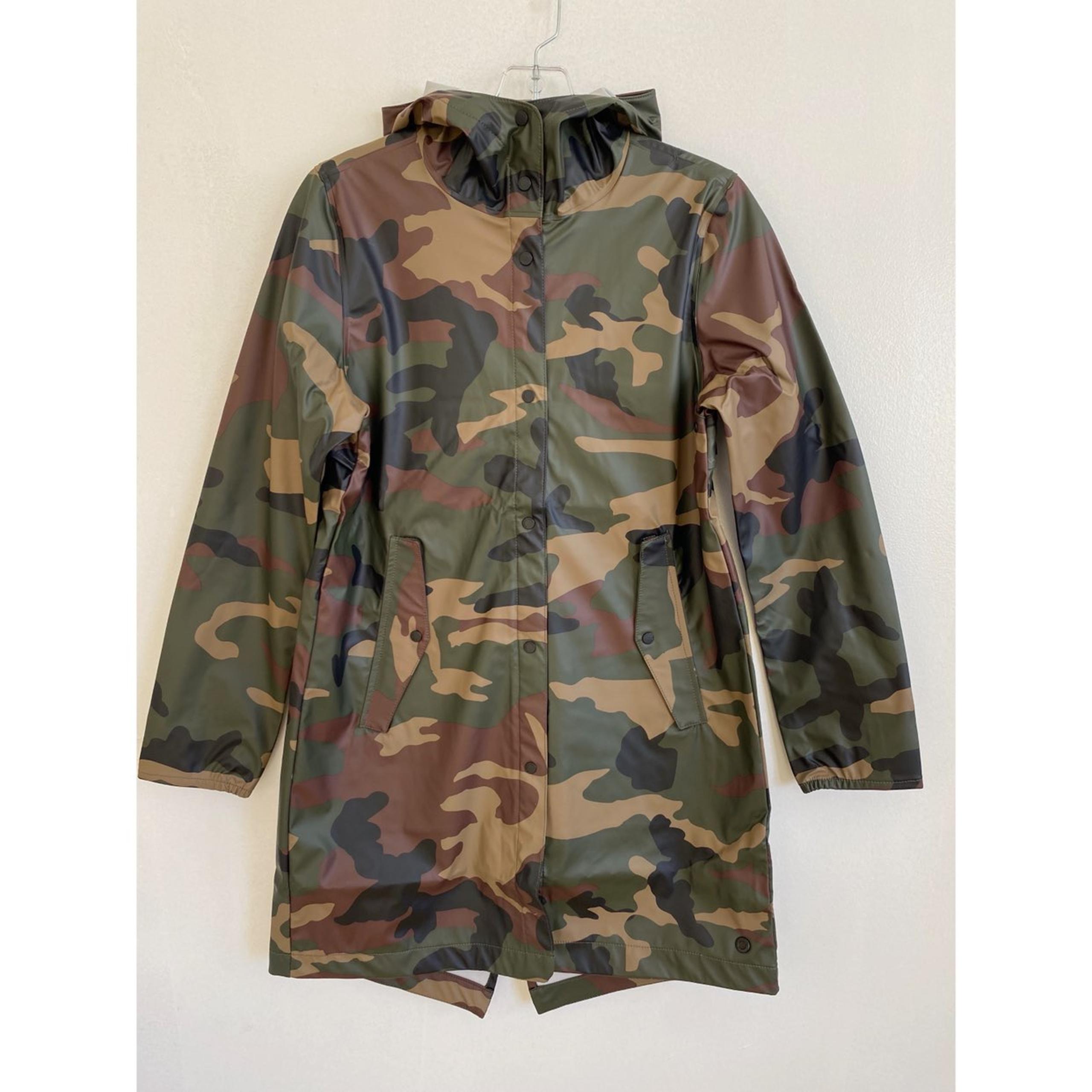 Herschel Women’s Rainwear Fishtail Woodland Camo Jacket