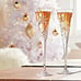 Waterford Crystal Winter Wishes Set of 2 Champagne Flutes NEW BOX SNOWFLAKE