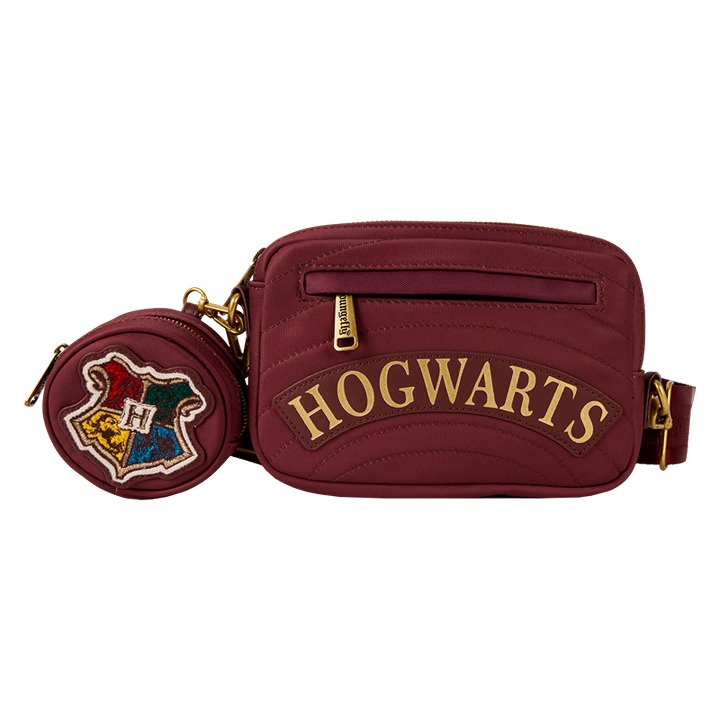 NWT✨Harry Potter Hogwarts House Canvas Sling Crossbody Bag with Coin Bag
