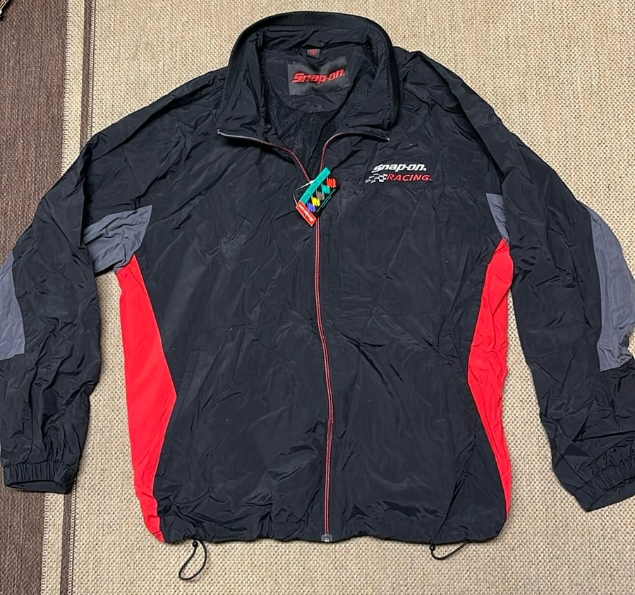 Snap On Men’s Jacket Windbreaker Lightweight Full Zip Racing Logo