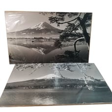 Mount Fuji Photo Prints Black White Landscape 11x17.5 Mountain Japan Fuji-san
