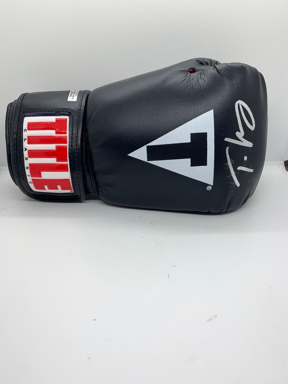 Autographed boxing glove