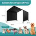 Dog Shade Shelter Outdoor Deep Black Tent for Large Medium Dogs