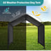 Dog Shade Shelter Outdoor Deep Black Tent for Large Medium Dogs
