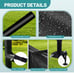 Dog Shade Shelter Outdoor Deep Black Tent for Large Medium Dogs
