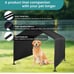 Dog Shade Shelter Outdoor Deep Black Tent for Large Medium Dogs