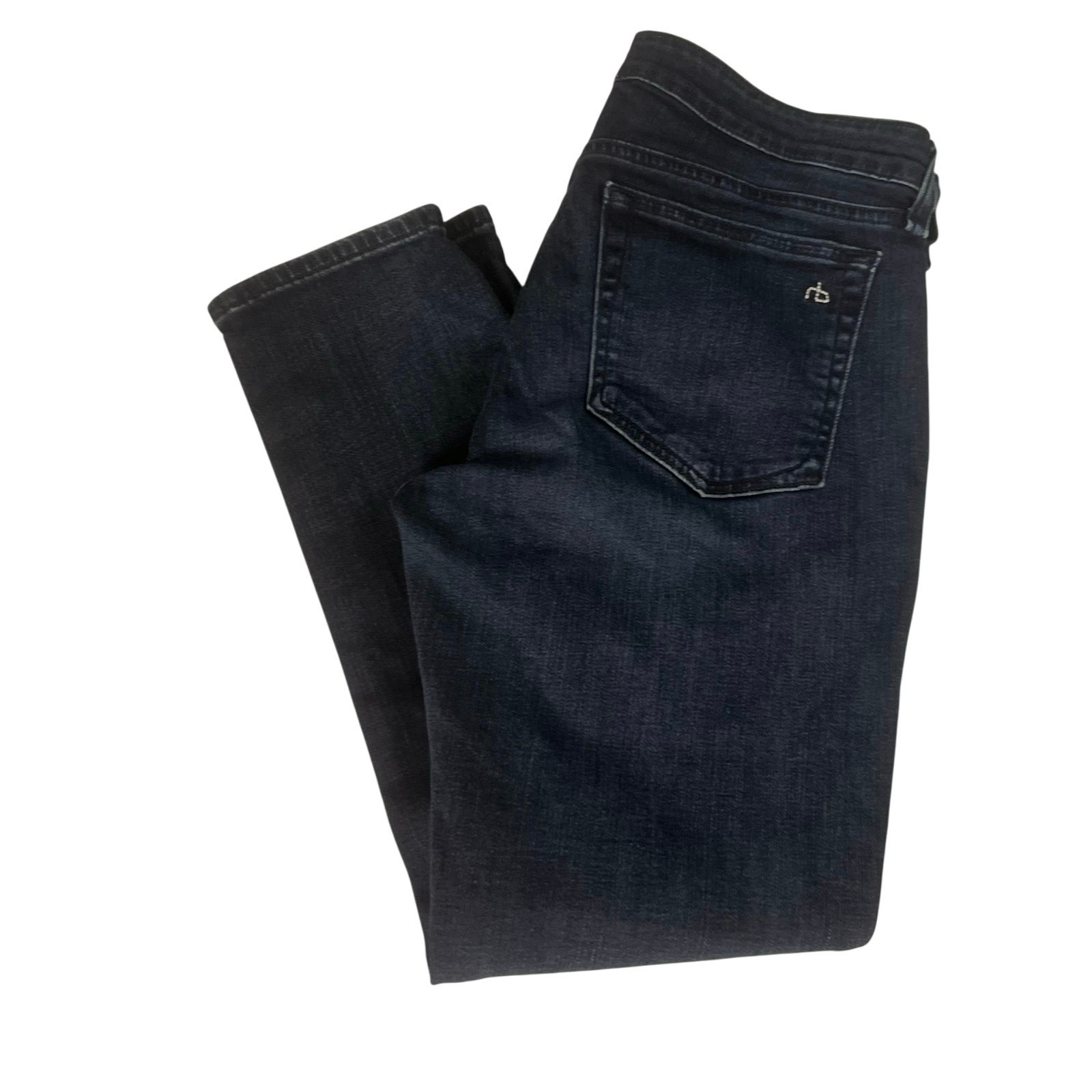Rag & Bone Sienna Dre Low-Rise Slim Boyfriend Dark Denim Jeans Women's Size 28
