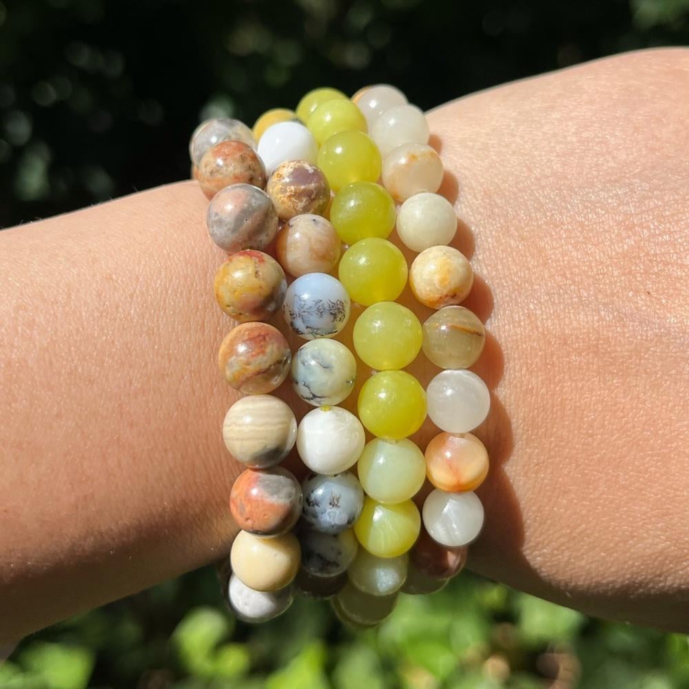 8mm Yellow‎ bracelet set