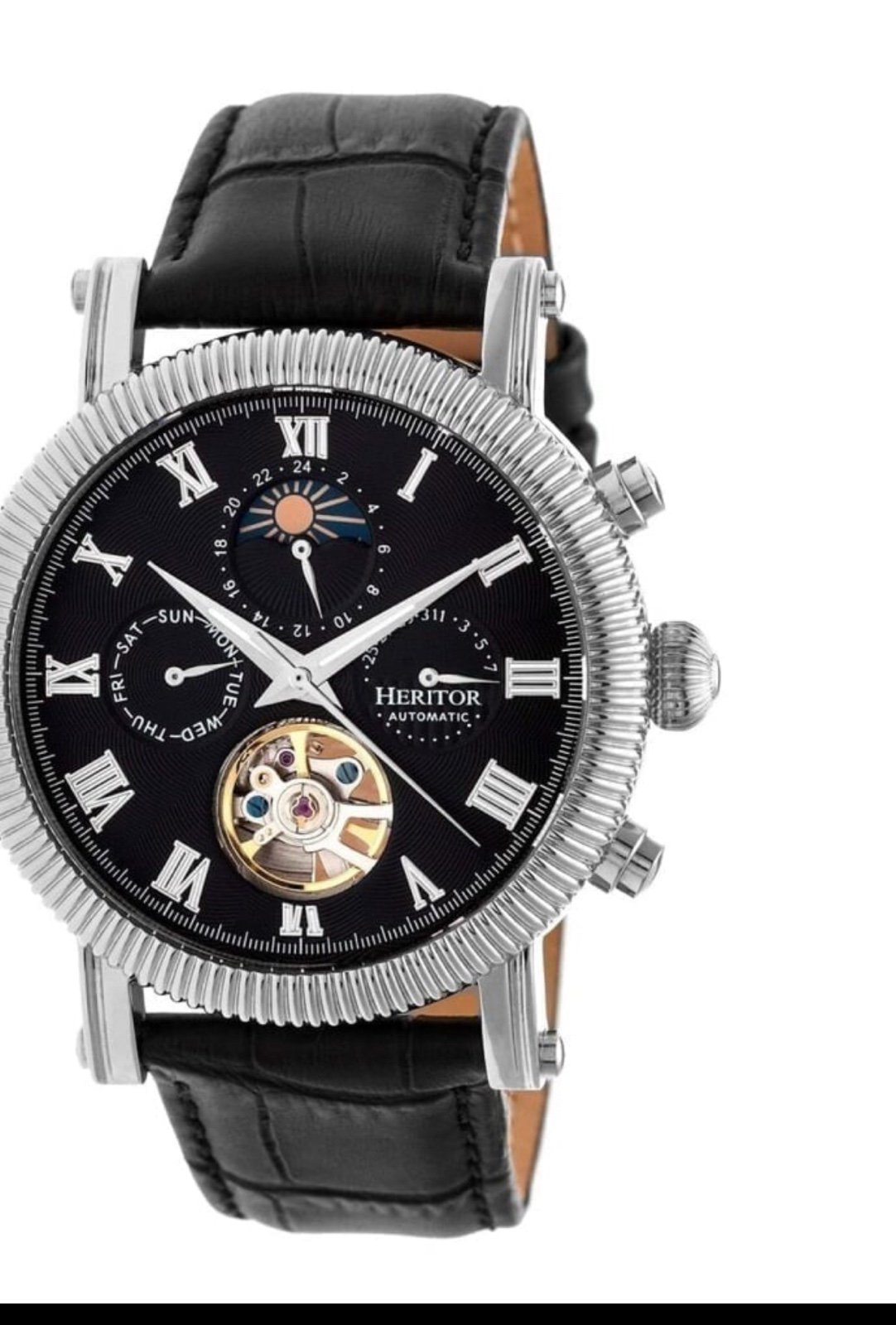 Heritor Skelton Leather Watch Brand timeless pieces never go out of style
