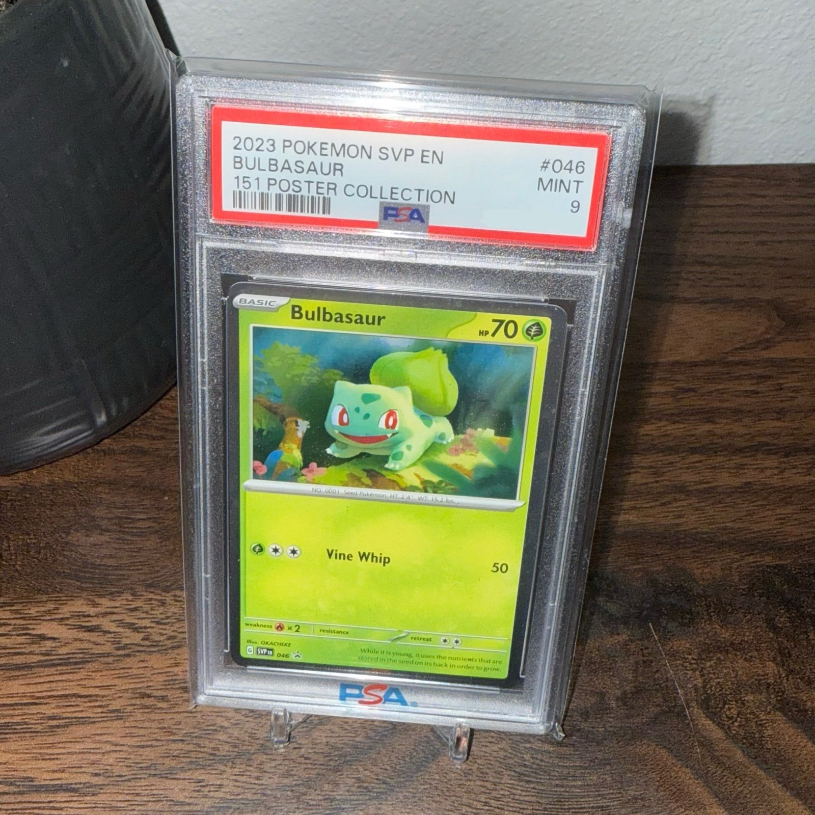Bulbasaur 46 Cosmos Holo PSA 9 SVP Pokemon Promo