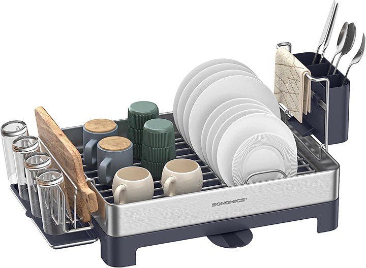 Dish Drying Rack, Stainless Steel Dish Rack.-AA