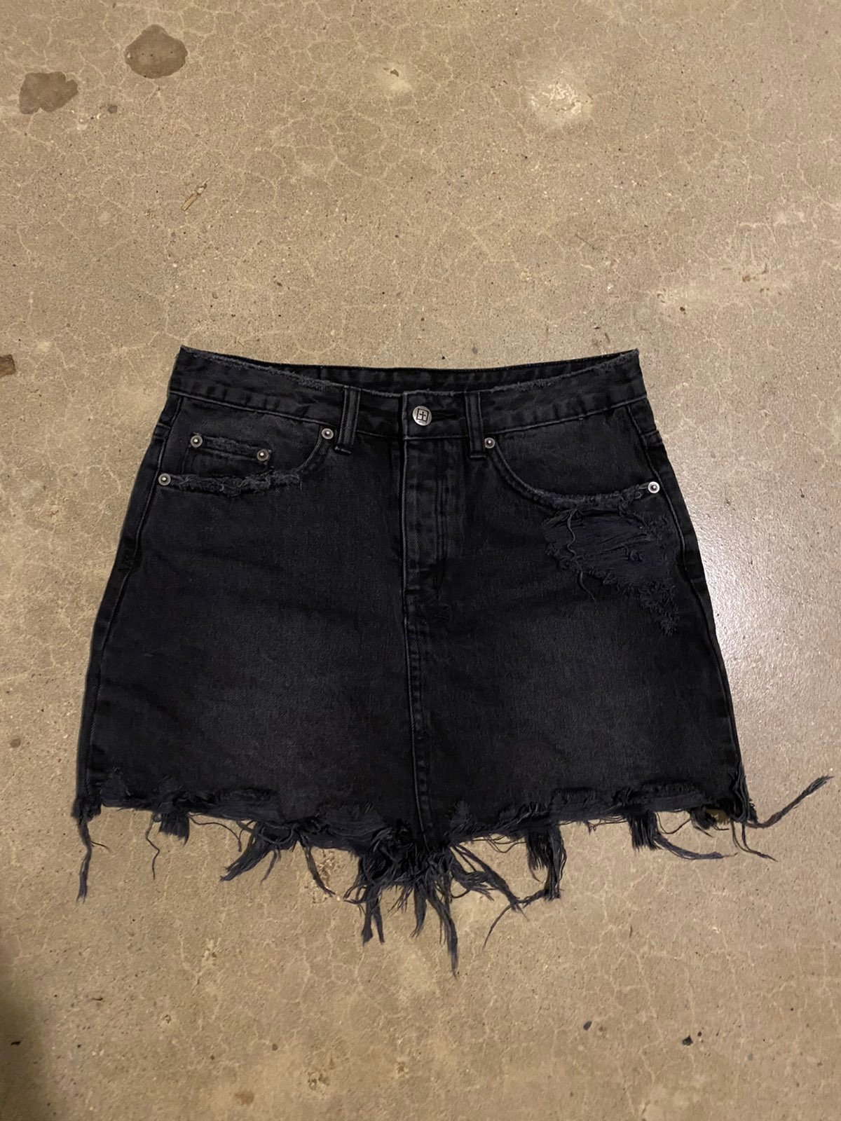 MONSE | Skirts | Monse Wool And Denim Panel Pencil Skirt Us