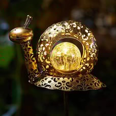 Solar Metal Snail, Solar Lantern Lights, Solar Garden lights, Outdoor Waterproof