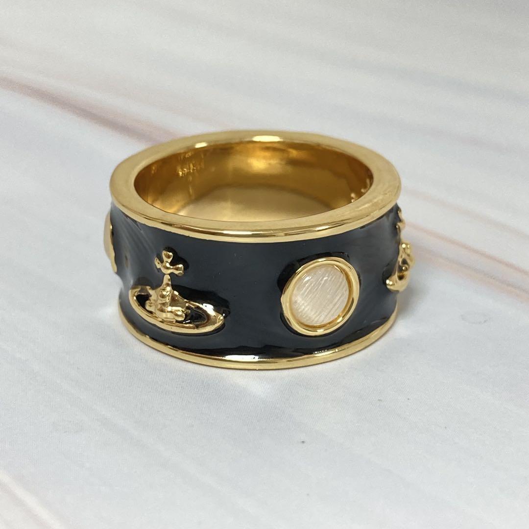 Vivienne Westwood King Ring Gold x Black L Rings