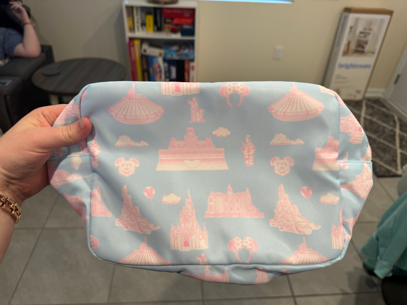 Disney Blue and Pink Cosmetic Bag