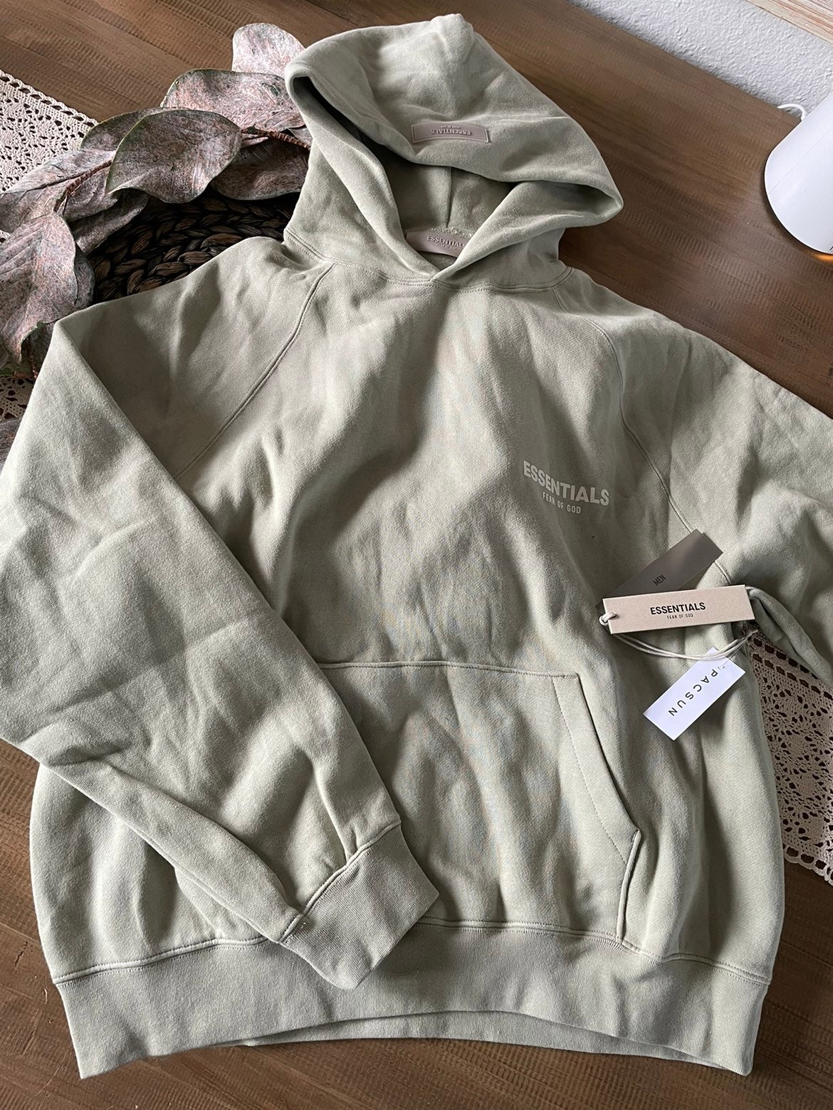 Essentials Fear of God Sea Foam Hoodie