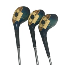 3 Vtg PGA Coronation Wooden Head Victor Golf 1 3 5 True Temper Pro Hit USA made