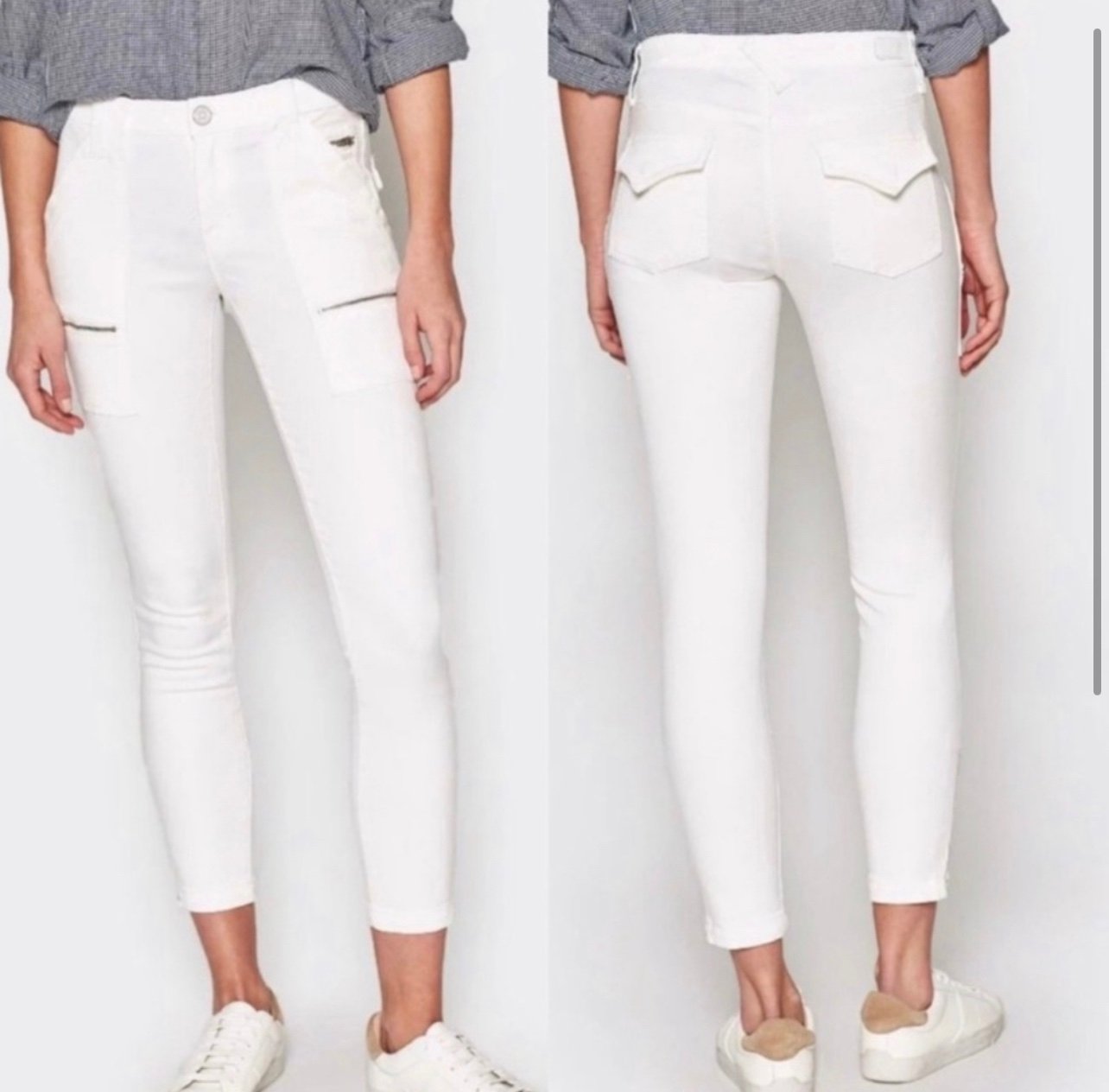 Joie High Rise Park Skinny Pants porcelain Waist 27 NWT 228
