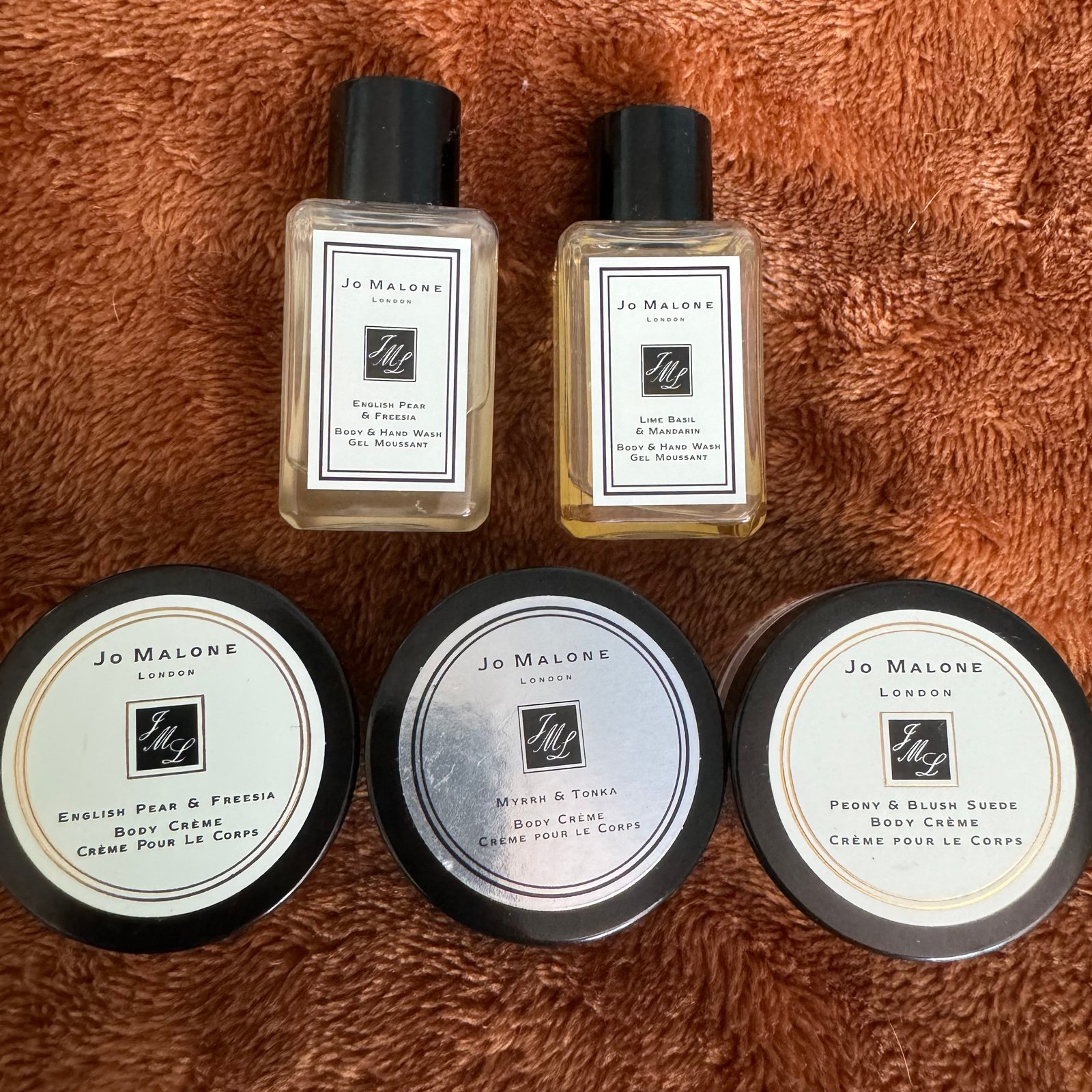 Jo Malone mini body care bundle x5