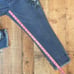 J. Jill Authentic Fit Cropped Jeans Size 8 Blue Denim Raw Hem Floral Embroidery
