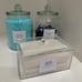 NEW Glass Jars and Dryer Sheet Holder, Dispenser Set with Lids and Labels,