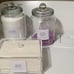 NEW Glass Jars and Dryer Sheet Holder, Dispenser Set with Lids and Labels,