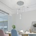 Modern Farmhouse 3-Light chrome Pendant Light Lighting