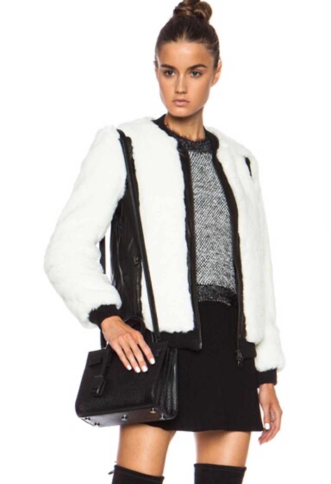 Pam & Gela Faux Fur Jacket