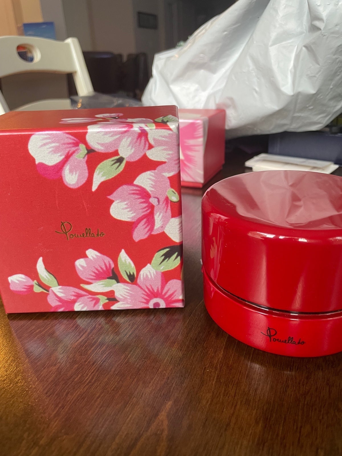 Pomellato Red Lacquer Jewelry Box Rare