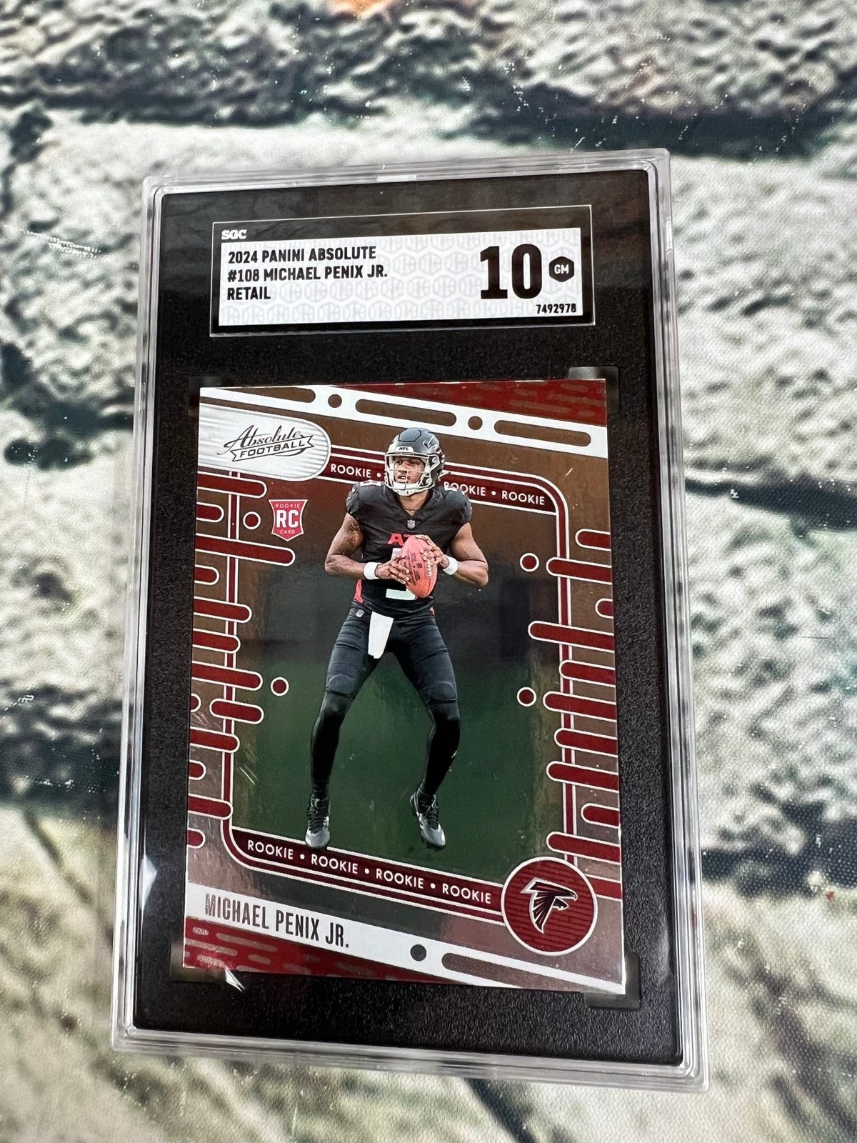 2024 Panini Absolute - Rookies #108 Michael Penix Jr. (RC) Falcons SGC 10