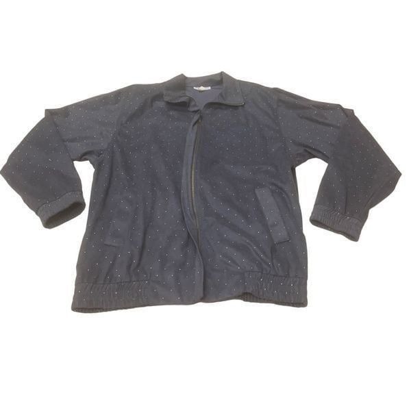 Silver Studded Windbreaker Jacket