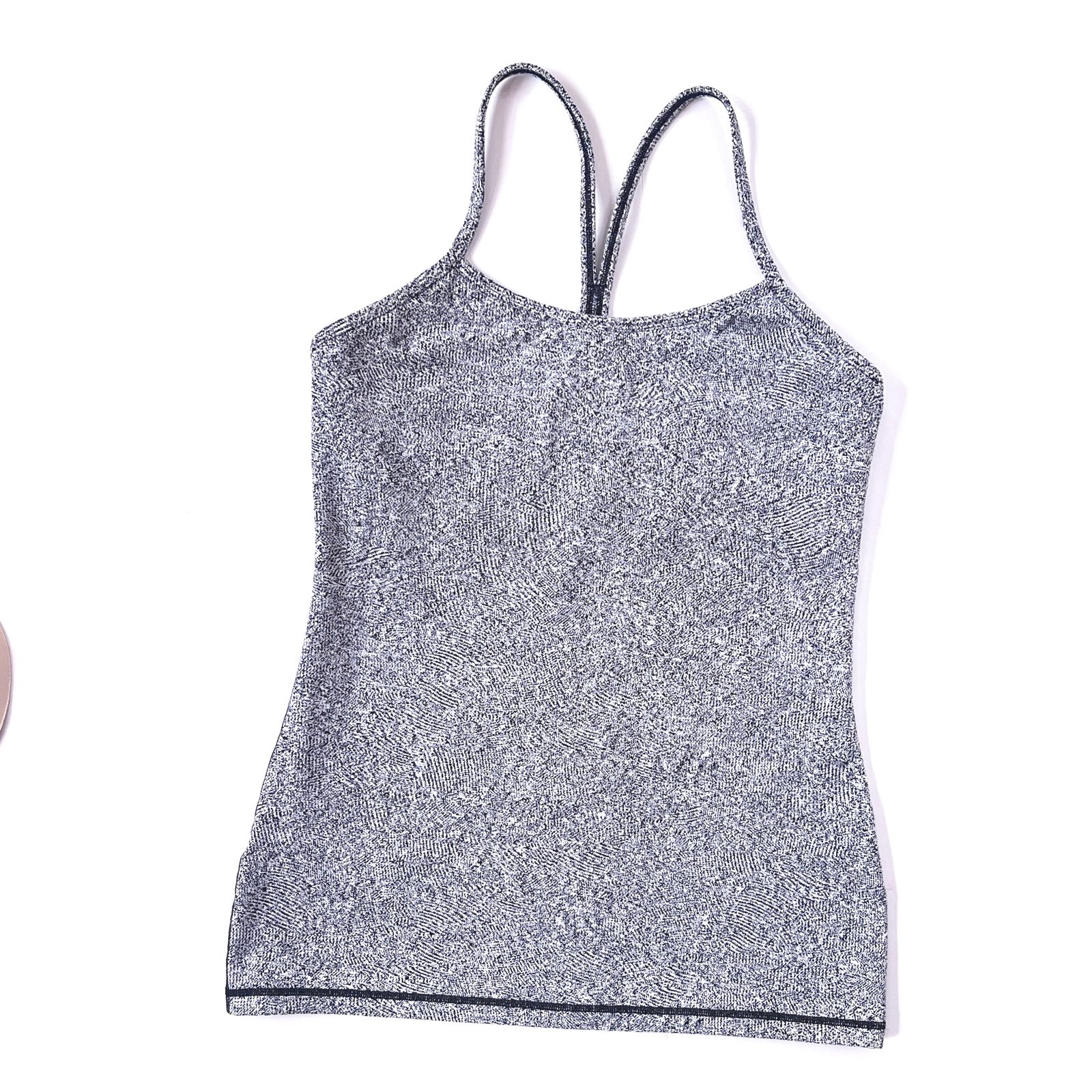 New NWOT Lululemon Women’s Power Y Racerback Tank Top *Luon in White/Black (8)