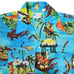 Waikiki Holiday Shirt Adult Medium Blue Vintage Hawaiian Camp Fiji Island Beach