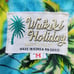 Waikiki Holiday Shirt Adult Medium Blue Vintage Hawaiian Camp Fiji Island Beach