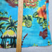 Waikiki Holiday Shirt Adult Medium Blue Vintage Hawaiian Camp Fiji Island Beach