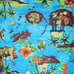 Waikiki Holiday Shirt Adult Medium Blue Vintage Hawaiian Camp Fiji Island Beach