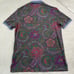Polo Ralph Lauren Shirt Men Small PAISLEY Print Mesh Knit Collared Polo Pony